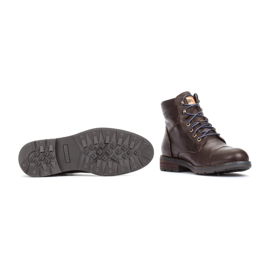 Men's Pikolinos YORK Ankle Boots Brown | NZ RQ95018